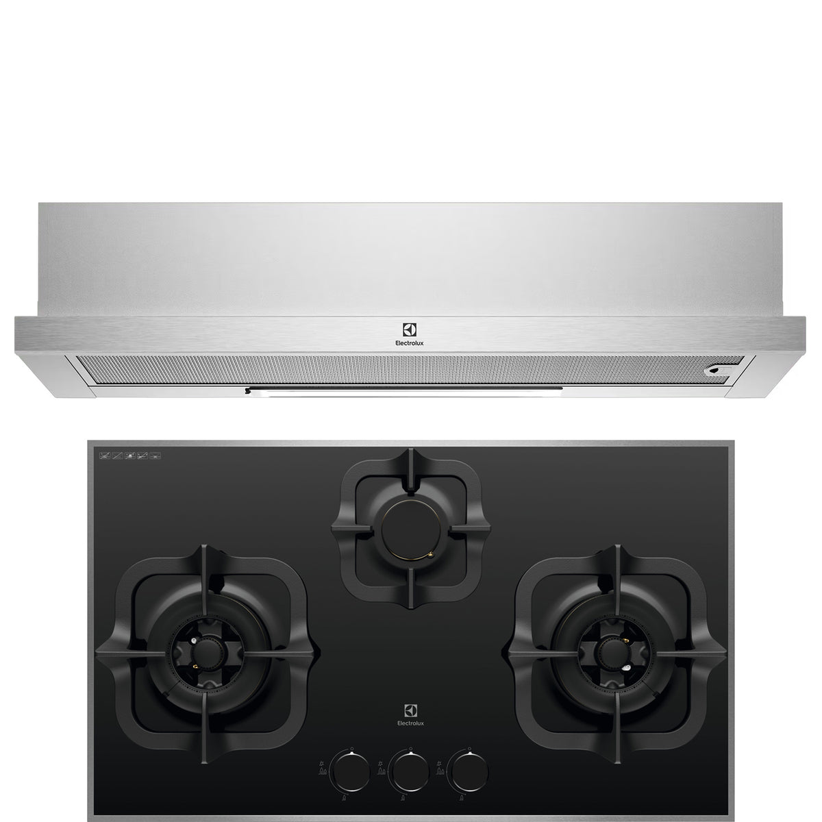 Electrolux Hob and Hood Bundle: EGT7836BEP and ECP9541X – Mega