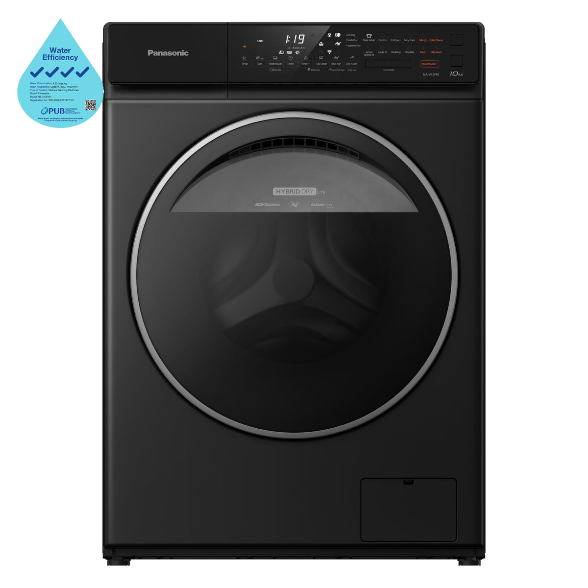 Panasonic CARE+ Edition Washing Machine NA-V10FR1BSG – Mega 