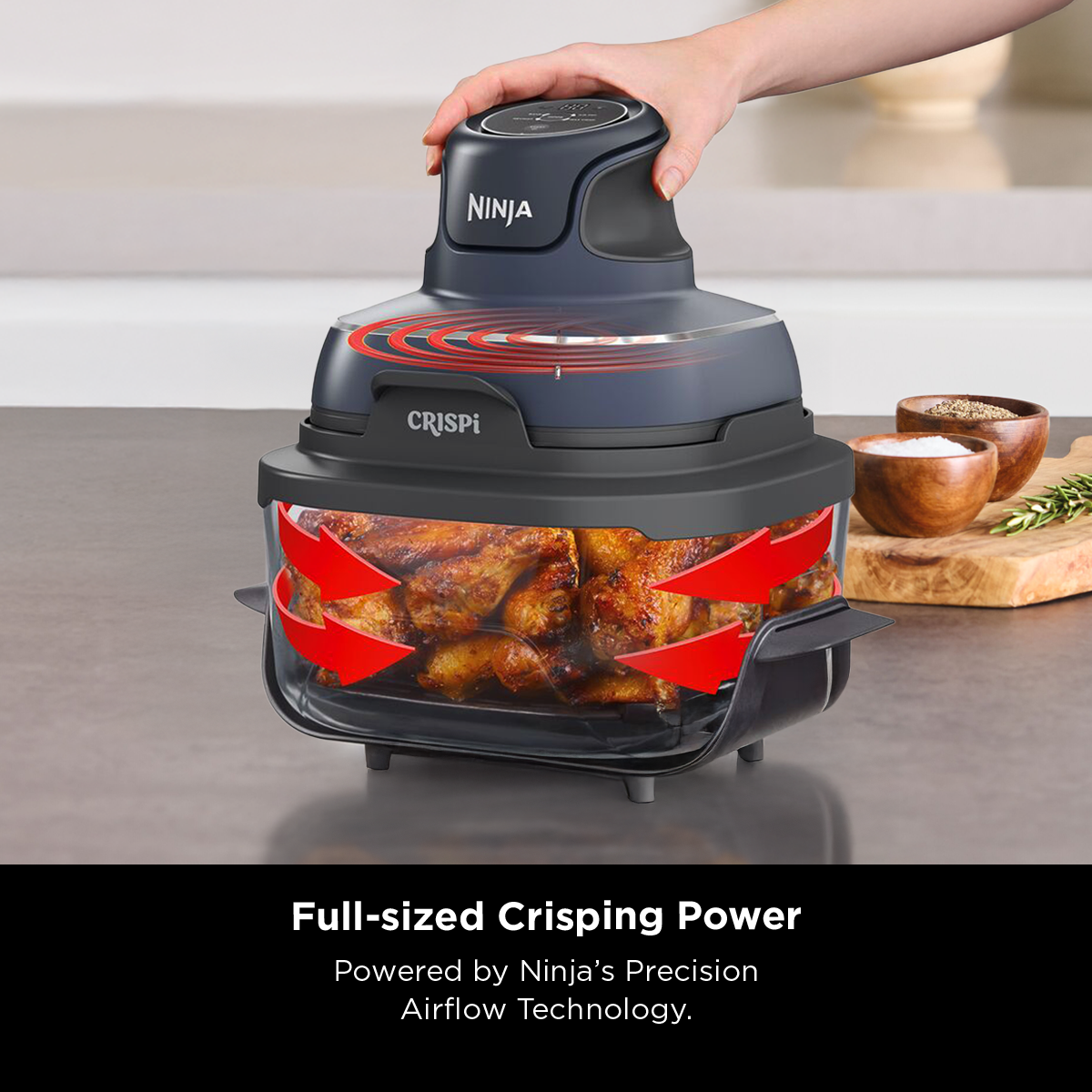 Ninja CRISPi 4-in-1 Portable Glass Air Fryer – Mega Discount Store