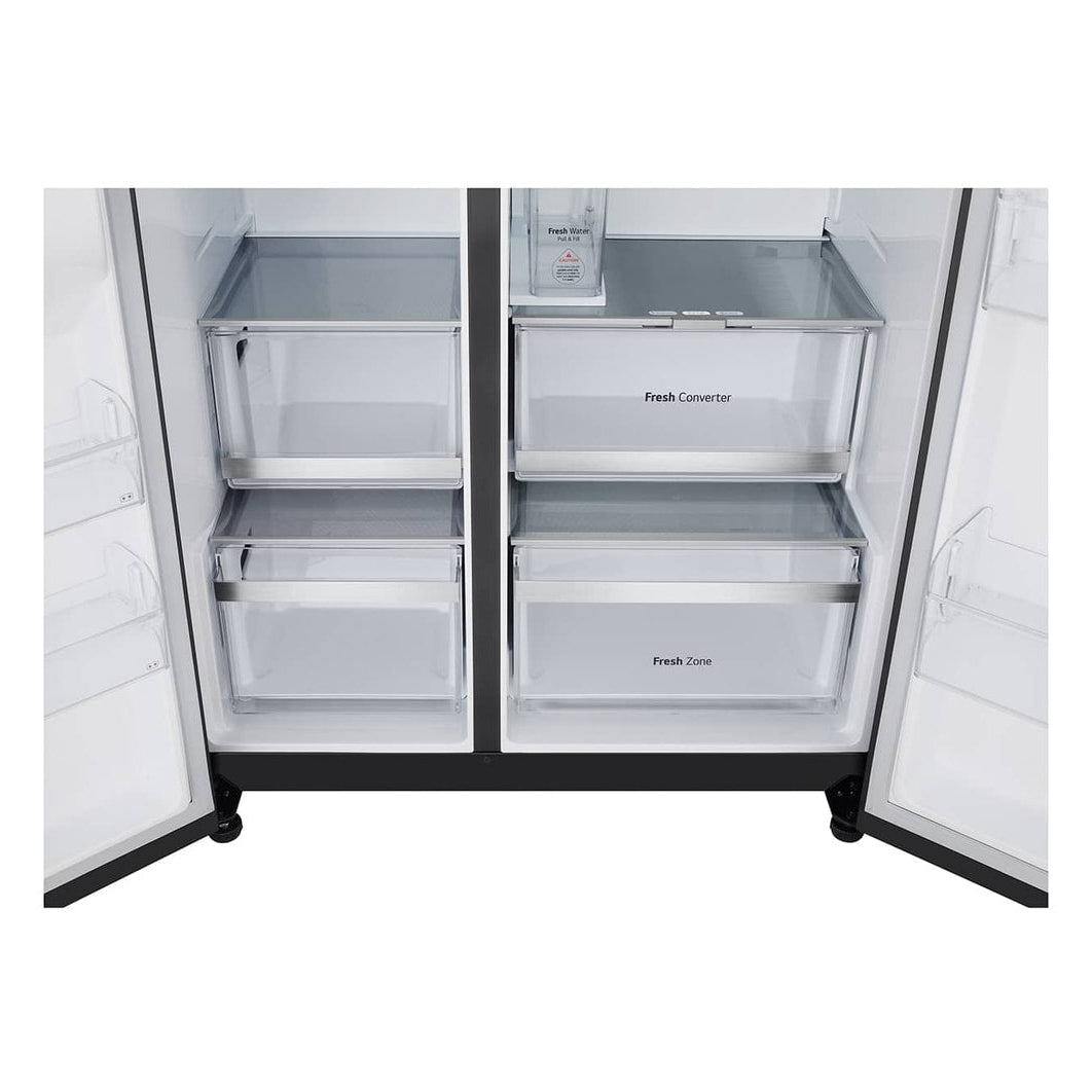 LG 623L Side by Side Fridge GS-L6104EV | Ice & Water Dispenser