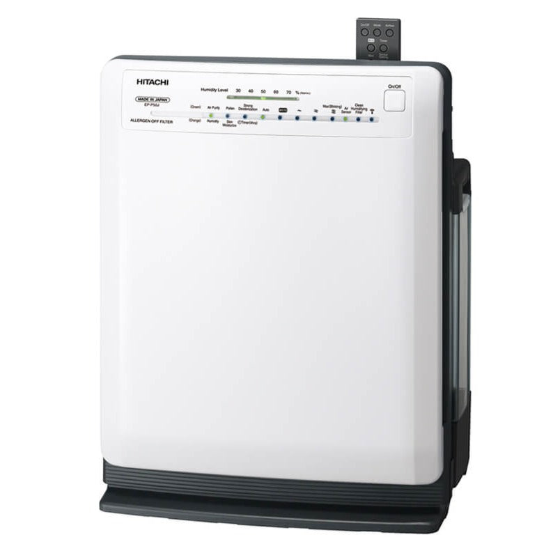 side view of air purifier white