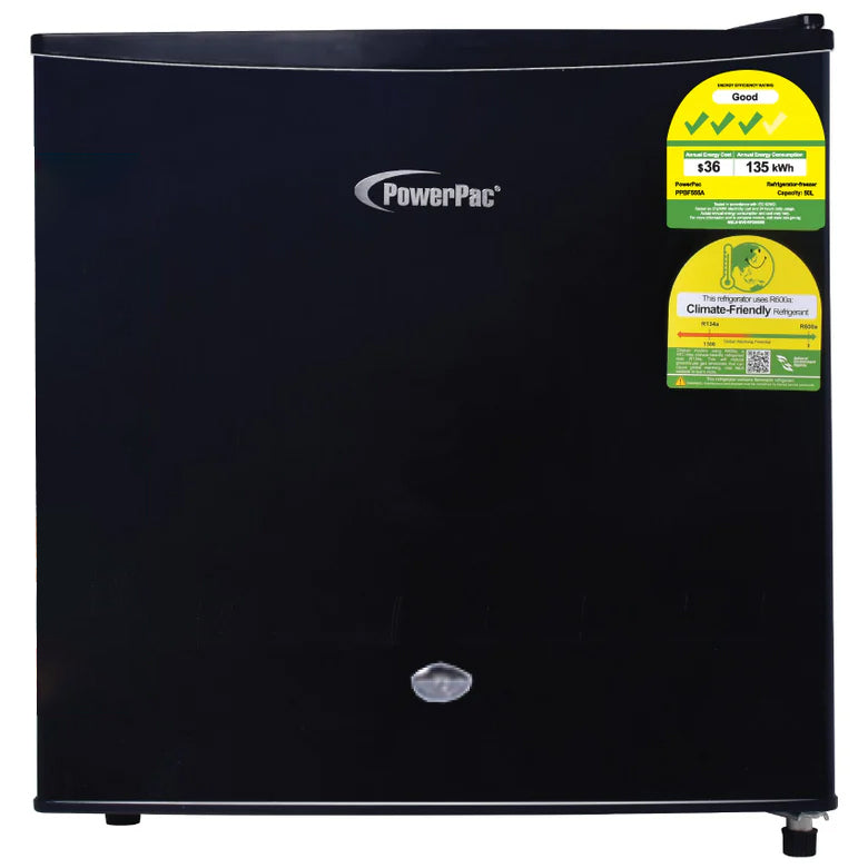 Powerpac 50L Bar Fridge with Lock – Mega Discount Store