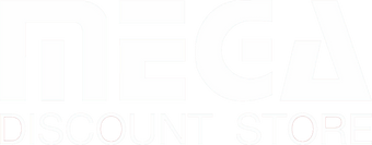 mega logo in white