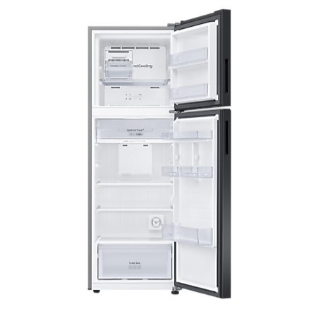 opened view of samsung 2-door fridge