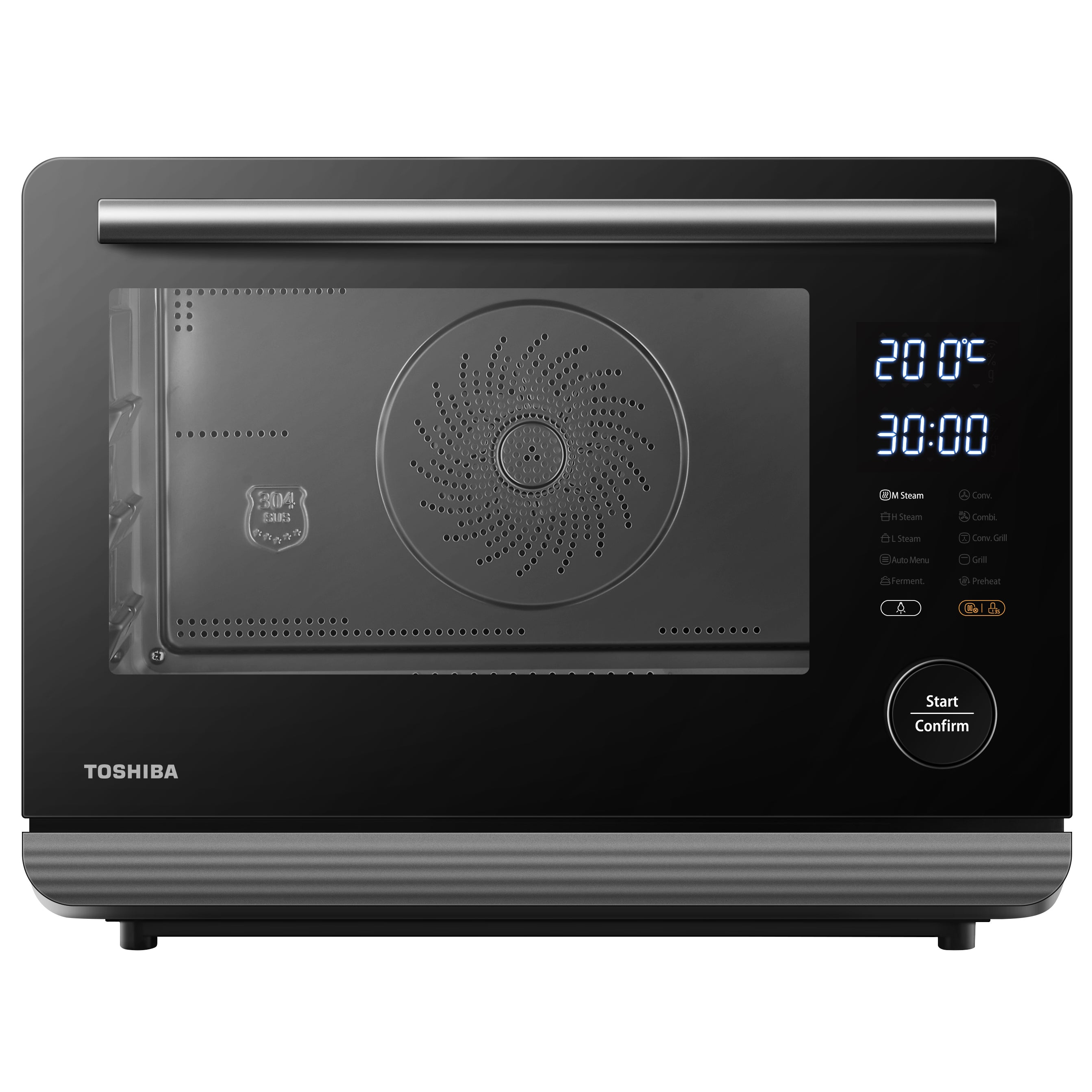 TOSHIBA MS1-TC20SF Pure Steam Oven, 20L, Black : : Home