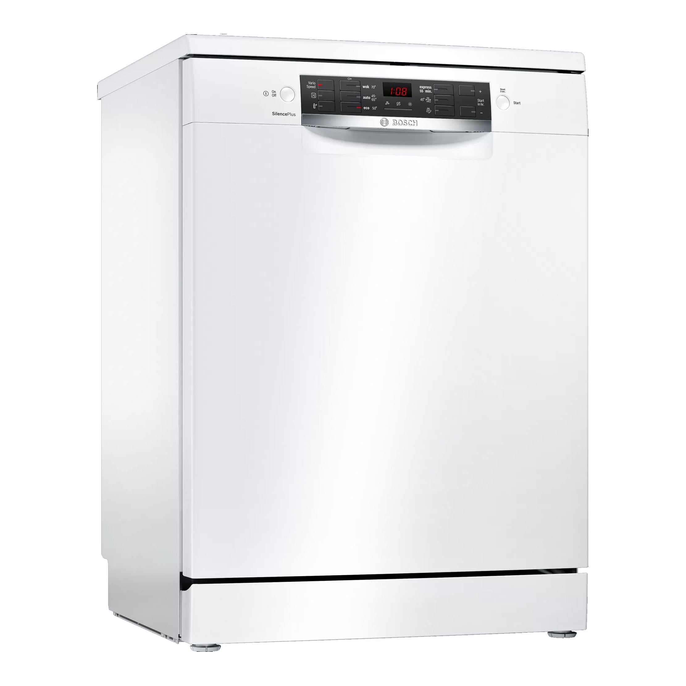 Bosch white freestanding dishwasher online series 4 sms46gw01a